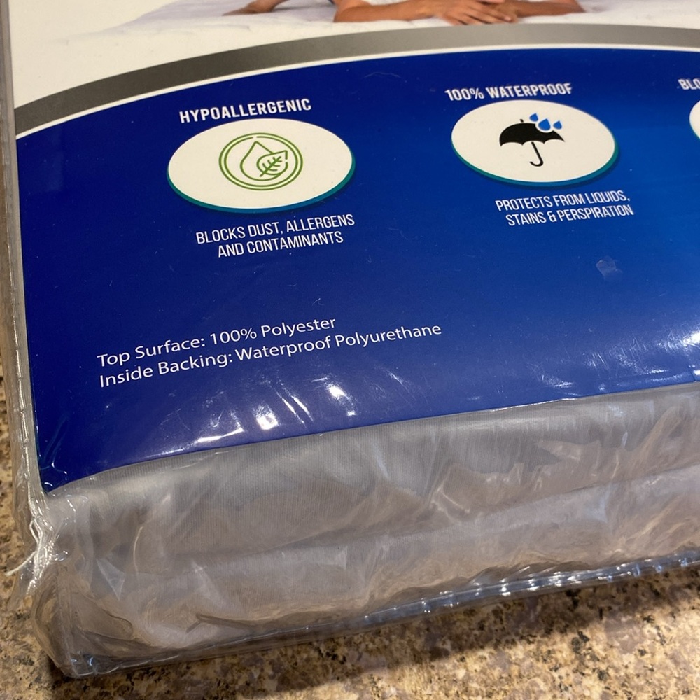NIP 2 Four Seasons Premium Mattress Encasements Twin XL 39”Wx80”L Split King - Picture 11 of 12